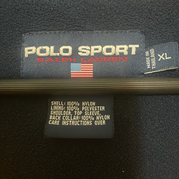 Vintage 90s Polo Sport Ralph Lauren Yellow Jacket Large - Picture 3 of 9